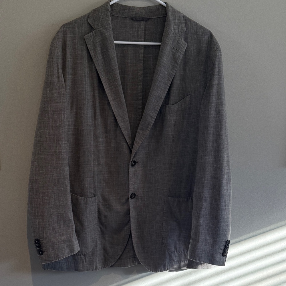 Luigi Bianchi Mantova Charcoal Blazer